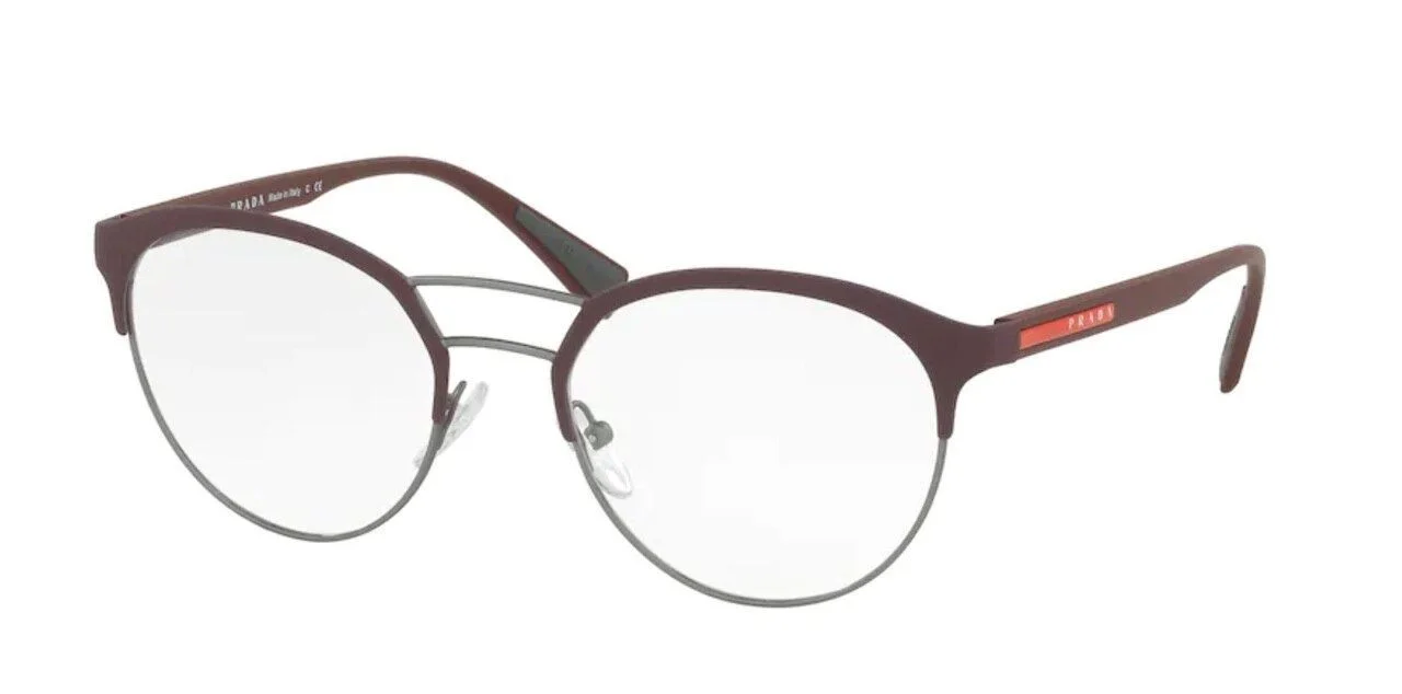 NEW Prada Linea Rossa VPS52I 7CQ-1O1 Silver Rimless Eyeglasses Frames 52/19~140 3