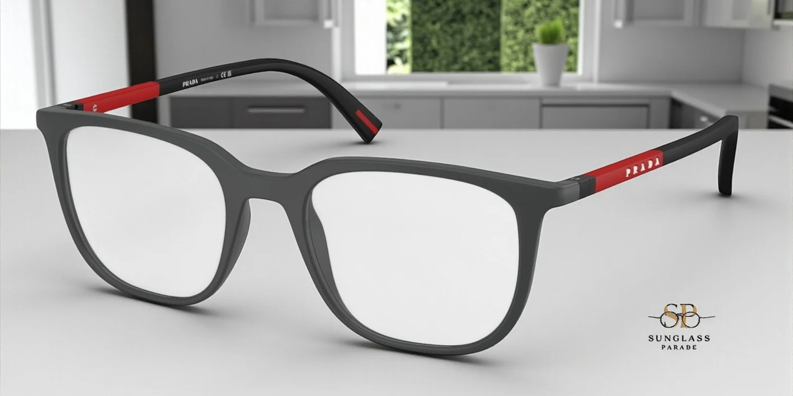 PRADA LINEA ROSSA Lifestyle PS 04HV 2AZ1O1 Transp Demo Lens 51 Men 4