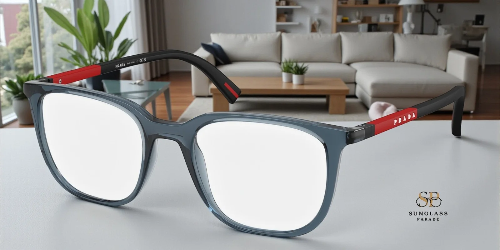 PRADA LINEA ROSSA PS 05HV VHF1O1 Blue Unisex Authentic Eyeglasses Frame 51 mm 4